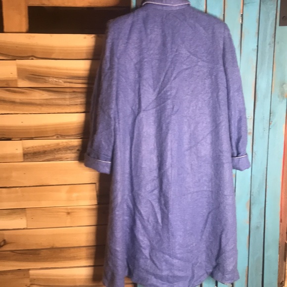 Vintage Nicole Summers Made in USA mohair coat size 16 light blue - Picture 6 of 9